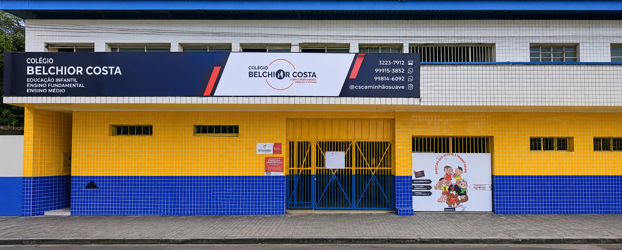 Fachada do Centro Educacional Caminho Suave, Colégio Belchior Costa